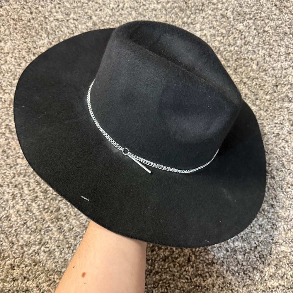Abercrombie & Fitch black wool felt Panama Hat